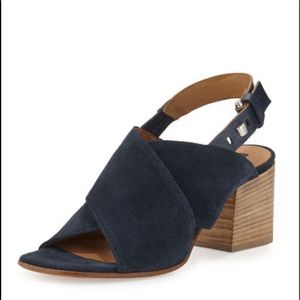 ALBERTO FERMANI ‘Gea’ suede sling back sandal